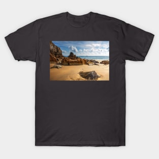 Barafundle Bay Beach Rocks, Pembrokeshire, Wales T-Shirt